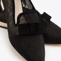 Damskie lordsy transparentne na niskim obcasie czarne 96-D-505-1