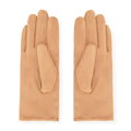 Damskie rękawiczki z małą kokardą jasny brąz 39-6P-048-5