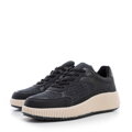 Damskie sneakersy na grubej platformie czarne 99-DP-402-1