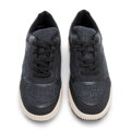 Damskie sneakersy na grubej platformie czarne 99-DP-402-1