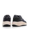Damskie sneakersy na grubej platformie czarne 99-DP-402-1