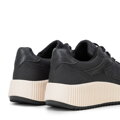 Damskie sneakersy na platformie czarne 102-P-400-1