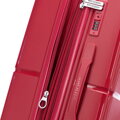 Duża walizka z polipropylenu w okręgi czerwona 56-3T-303-31