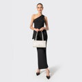 Elegancka bagietka damska ze skóry naturalnej złamana biel 103-4E-610-0