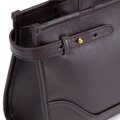Elegancka bagietka damska ze skóry naturalnej ciemny brąz 103-4E-610-4