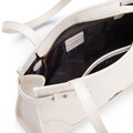 Elegancka bagietka damska ze skóry naturalnej złamana biel 103-4E-610-0