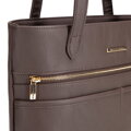 Elegancka damska shopperka miejska brązowa 102-4Y-012-4