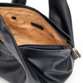 Elegancka damska shopperka z imitacji skóry czarna 102-4Y-412-1