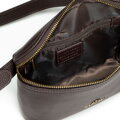 Elegancka nerka damska ze skóry naturalnej ciemny brąz 103-3E-628-4