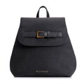 Elegancki plecak damski z klapą czarny 103-4Y-502-1