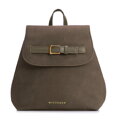 Elegancki plecak damski z klapą khaki 103-4Y-502-Z