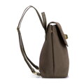 Elegancki plecak damski z klapą khaki 103-4Y-502-Z