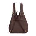 Elegancki plecak damski z klapą ciemny brąz 103-4Y-502-4