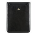 Etui na tablet skórzane z herbem czarne 10-2-132-1