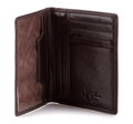 Etui na dokumenty skórzane klasyczne brązowe 39-2-174-3