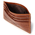Etui na karty kredytowe ze skóry croco 98-2-002-5C