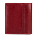 Etui na karty skórzane klasyczne małe czerwone 21-2-291-L30