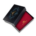 Etui na karty ze skóry lakierowanej zielone 14-2L-118-00