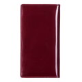 Etui na paszport skórzane lakierowane bordowe 14-2L-200-3