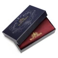 Etui na paszport skórzane lakierowane bordowe 14-2L-200-3