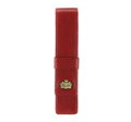 Etui na pióro skórzane z herbem czerwone 10-2-084-3