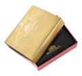 Etui na wizytówki skórzane z monogramem brązowe 39-2-101-3