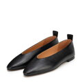 Klasyczne baleriny ze skóry naturalnej czarne 102-D-364-1