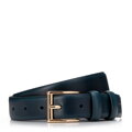 Klasyczny damski pasek skórzany granatowy 99-8D-125-7