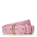 Klasyczny damski pasek skórzany różowy 99-8D-125-P