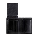 Klasyczny męski portfel ze skóry naturalnej z logo czarny 21-1-009-L10