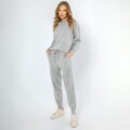 Komplet odzieży damskiej z wełny jasny szary 29-99-001-0