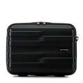 Komplet walizek z polikarbonu w poziome pasy czarny 56-3P-58K-10