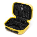 Komplet walizek z ABS-u w poziome tłoczenie żółty 56-3A-00K-50