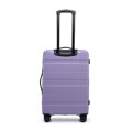 Komplet walizek z ABS - u w poziome pasy fioletowy 56-3A-10K-24