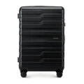 Komplet walizek z polikarbonu w poziome pasy czarny 56-3P-58K-10