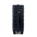 Komplet walizek z polikarbonu w poziome pasy granatowy 56-3P-58K-90