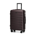Komplet walizek z ABS-u w poziome tłoczenie brązowy 56-3A-00K-44