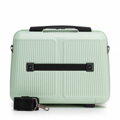 Komplet walizek z ABS-u w drobne paski miętowy 56-3A-60K-80P