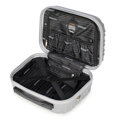 Kosmetyczka podróżna z ABS-u z żebrowaniem szara 56-3A-314-01