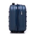 Kosmetyczka z ABS-u w poziome tłoczenie granatowa 56-3A-004-90