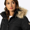 Kurtka damska pikowana z monogramem czarna 99-9D-901-1