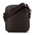 Pánska crossbody taška s nastaviteľným pásom hnedá 29-4P-006-4