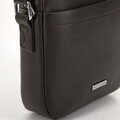 Pánska crossbody taška s nastaviteľným pásom hnedá 29-4P-006-4