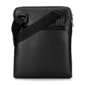 Pánska crossbody taška z imitácie kože čierna 100-4P-908-1