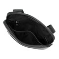 Pánska crossbody taška z imitácie kože čierna 100-4P-908-1