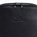 Pánska kožená crossbody taška so širokým otváraním čierna Wittchen 29-4U-309-1