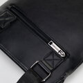 Pánska crossbody taška z imitácie kože čierna 100-4P-908-1