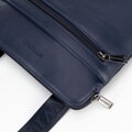 Pánska crossbody taška z imitácie kože granátová 100-4P-908-7