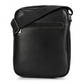 Crossbody taška z imitácie kože čierna 100-4P-911-1