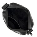Crossbody taška z imitácie kože čierna 100-4P-911-1